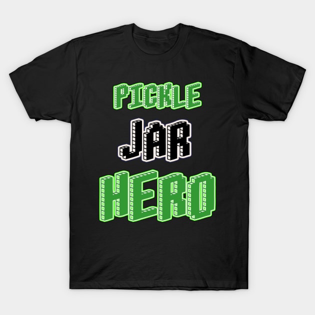 Pickle Jar Hero T-Shirt by iskybibblle